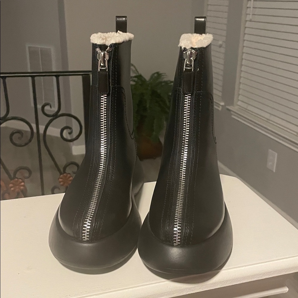 3.1 Phillip Lim Black Leather Winter Boots